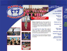 Tablet Screenshot of maine-lygymnastics.com